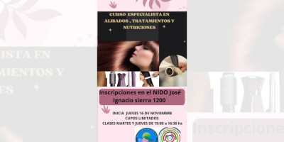 CURSO DE PELUQUERUA, COLORIMETRÍA, PELUQUERÍA