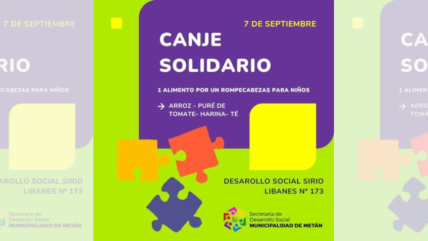 CANJE SOLIDARIO, SAN JOSÉ DE METAN, DESARROLLO SOCIAL