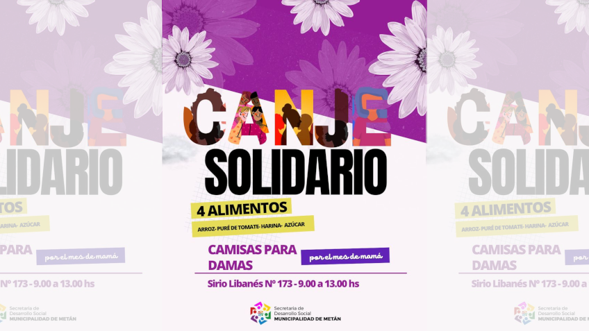 CANJE SOLIDARIO, SAN JOSÉ DE METAN, DESARROLLO SOCIAL