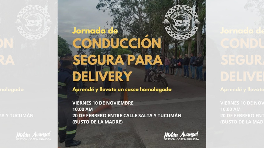 DELIVERY, CONDUCCIÓN SEGURA, TRANSITO, SAN JOSÉ DE METÁN