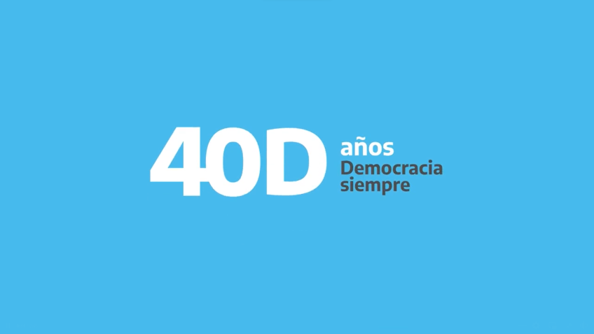 DEMOCRACIA, 40 ANIVERSARIO DE LA DEMOCRACIA, ALFONSIN, KICHNER, SAN JOSÉ DE METÁN