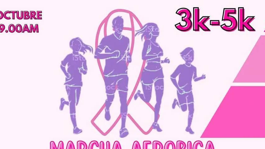 MARCHA  ATLETICA, CONCIENTIZACIÓN LUCHA CONTRA EL CANCER DE MAMA, INTENDENCIA JOSÉ MARÍA ISSA