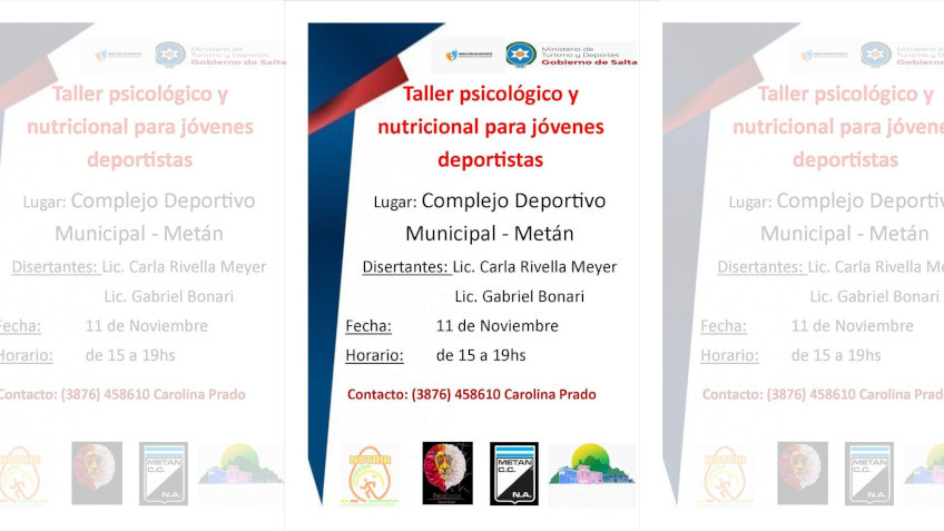 TALLER PSICOLÓGICO Y NUTRICIONAL PARA JOVENES, NUTRICIÓN, DEPORTE, SAN JOSÉ DE METÁN